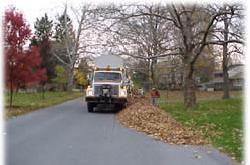 Leaf Collecting Truck