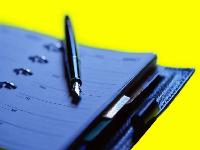 Calendar and Pen