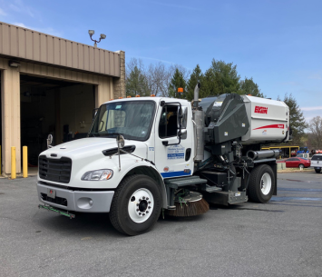 Manheim Township Street Sweeper has now begun operations in area 1