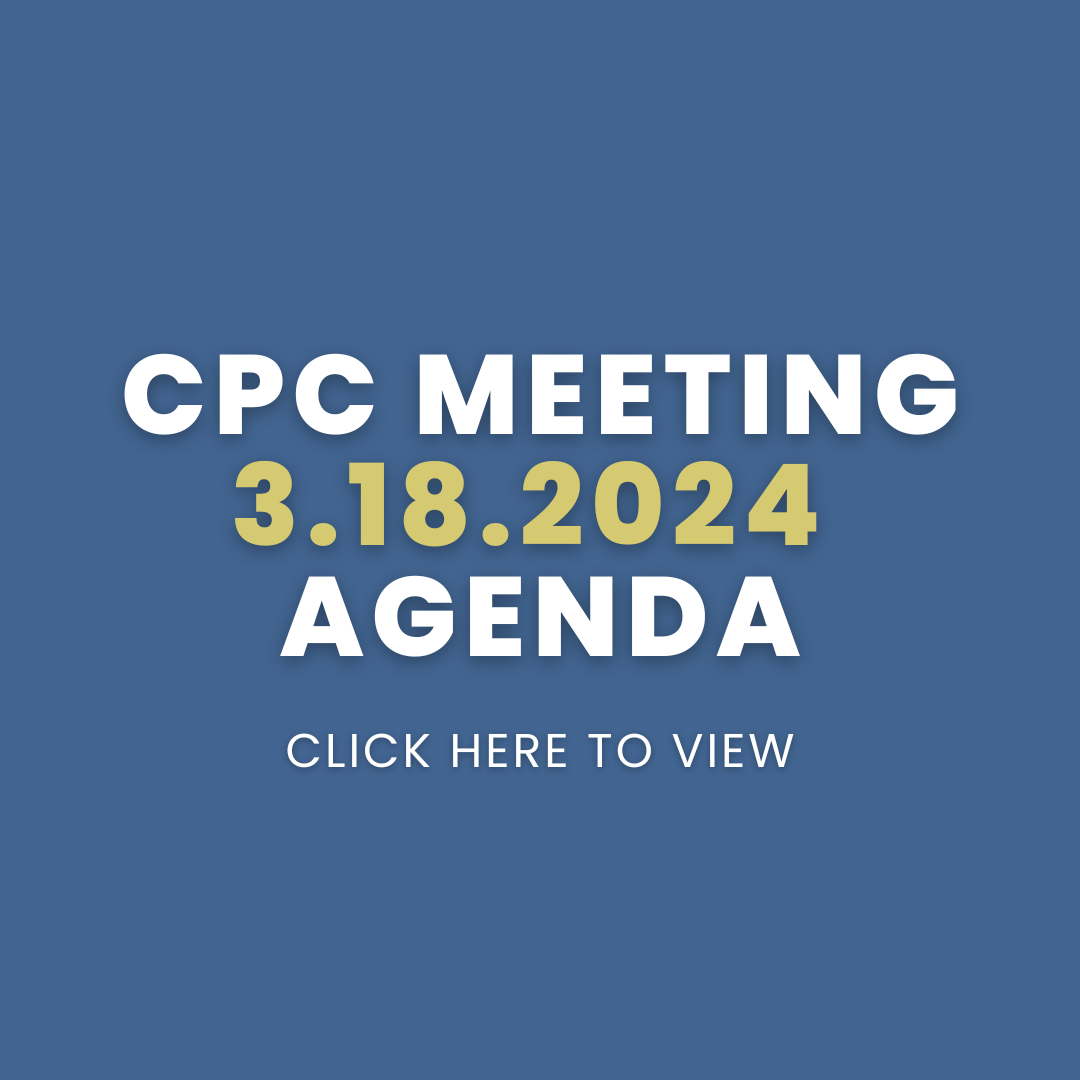 CPC Meeting - 3.18.2024 - Agenda
