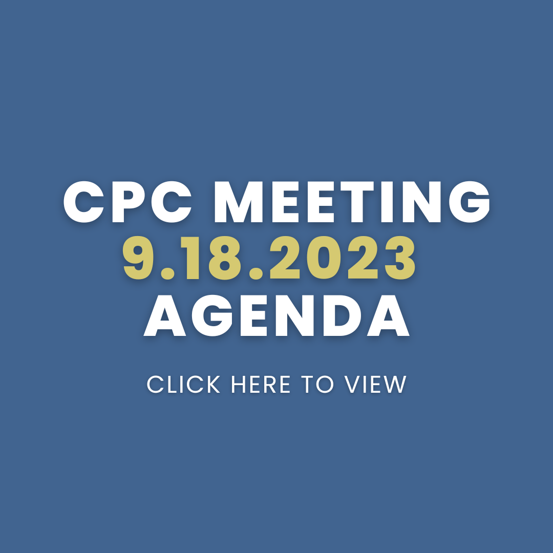 CPC Meeting - 9.18.2023 - Agenda