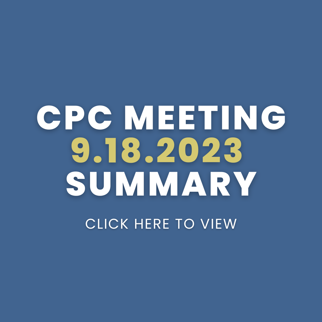 CPC Meeting - 9.18.2023 - Summary