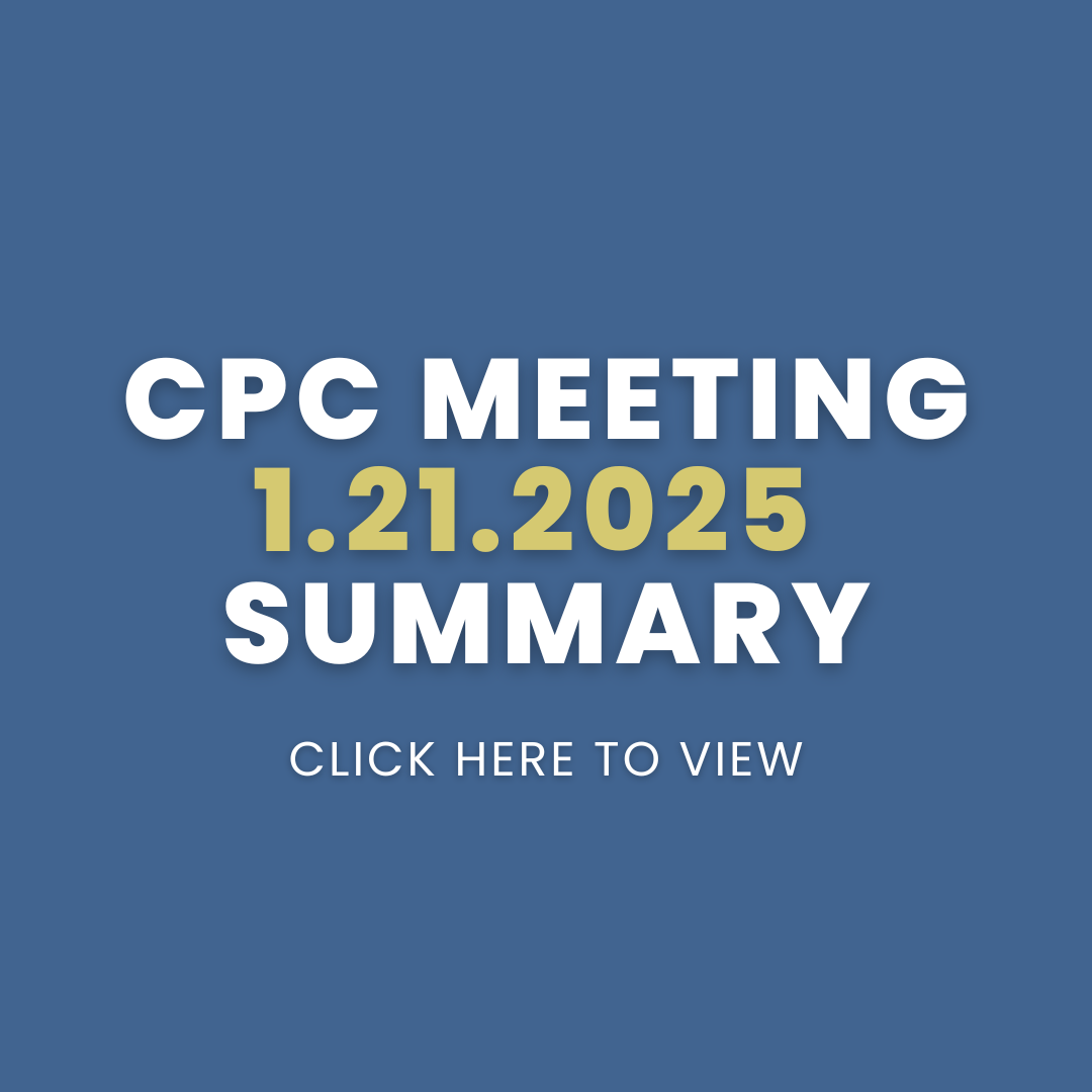 CPC Meeting - 1.21.2025 - Summary