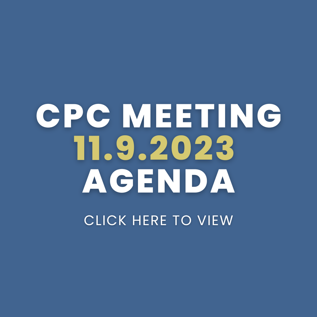 CPC Meeting - 11.9.2023 - Agenda