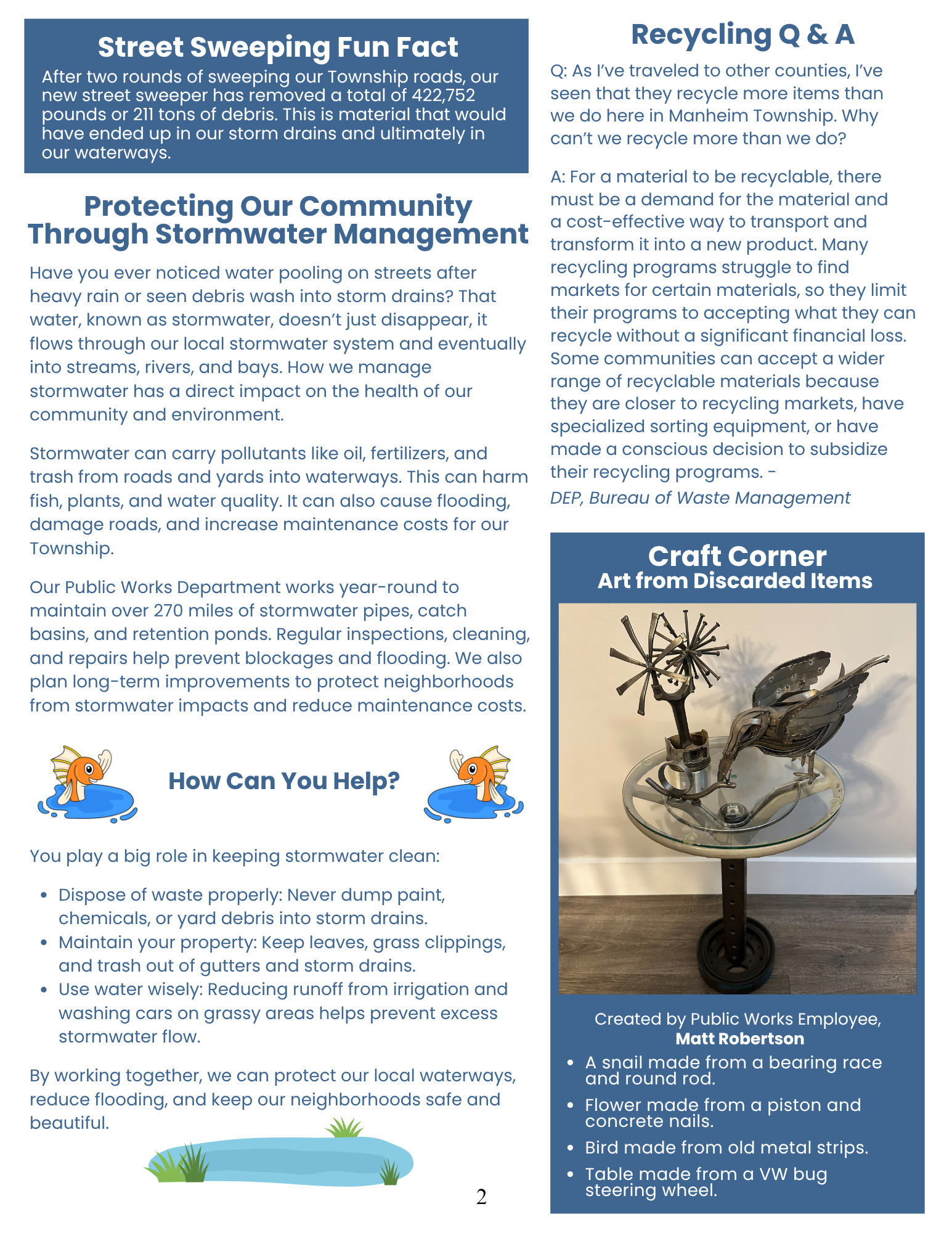 Fall 2025 Newsletter Page 2